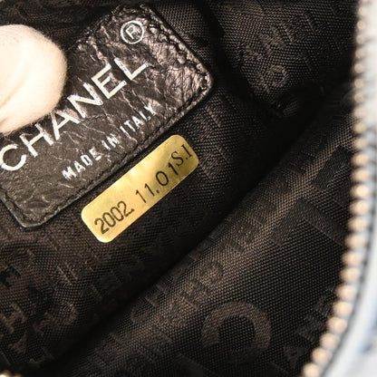 Chanel Blue Lapin Fur Handbag