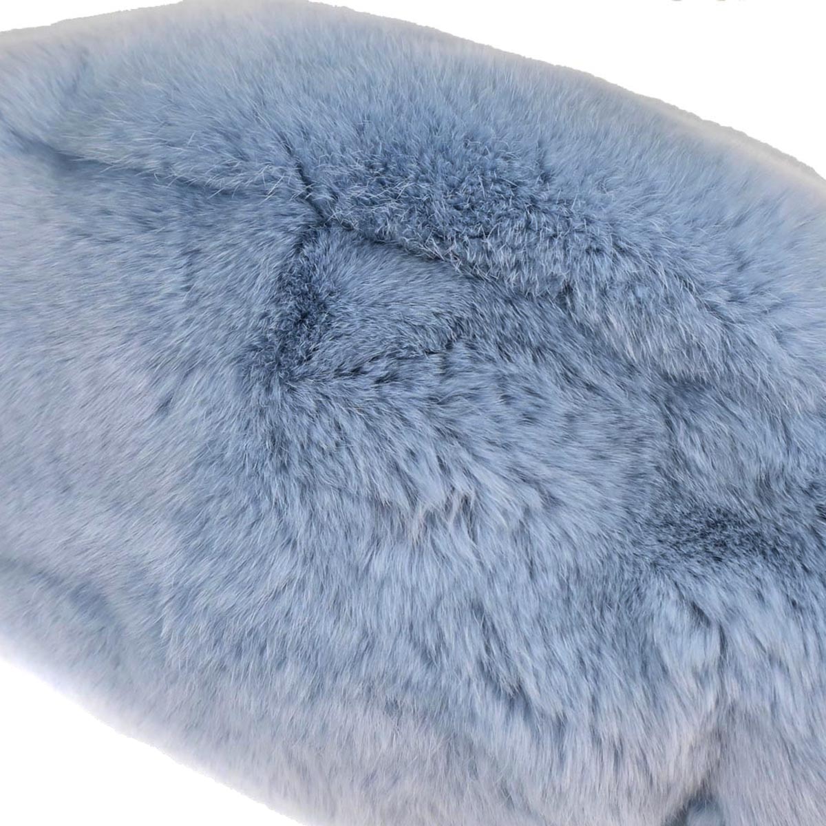 Chanel Blue Lapin Fur Handbag