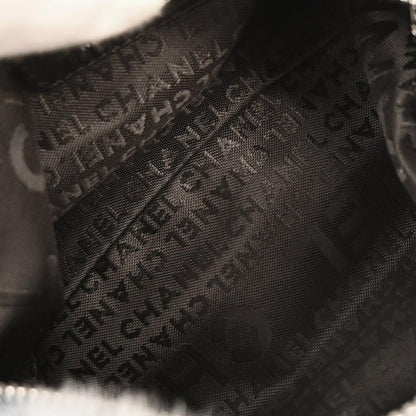 Chanel Blue Lapin Fur Handbag