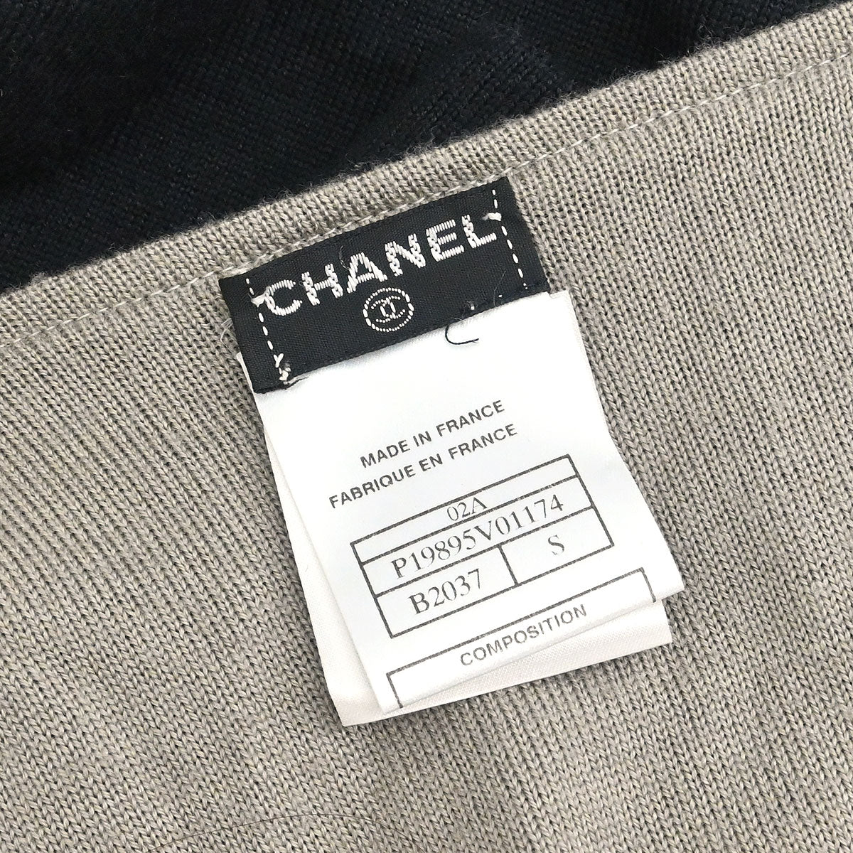 Chanel 2002 Long Cardigan Black #S