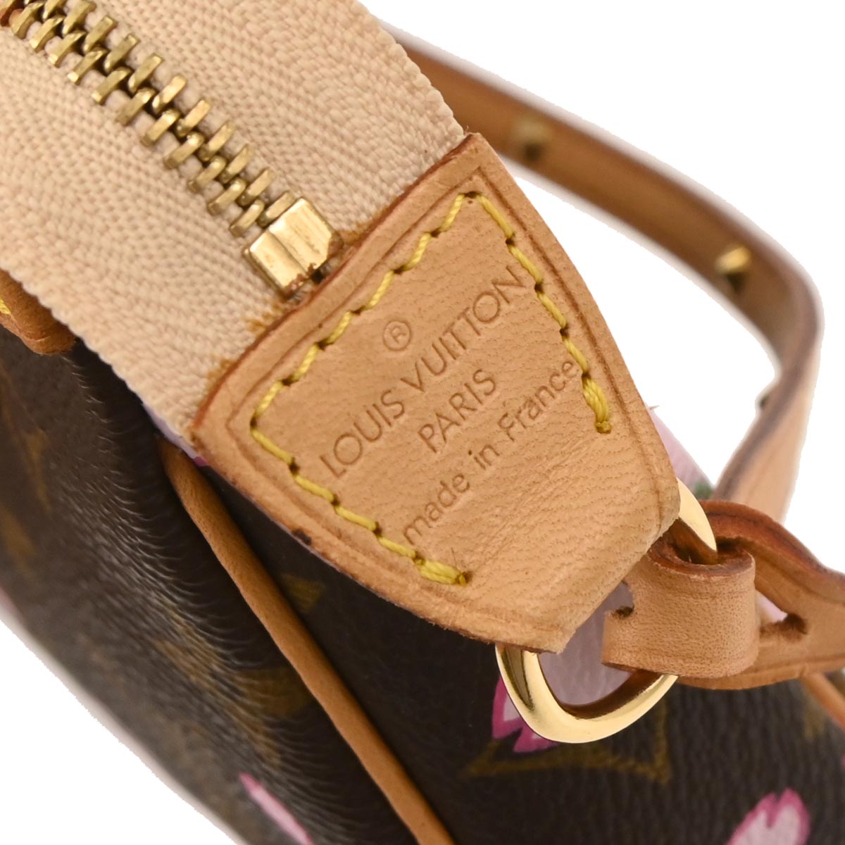 Louis Vuitton 2003 Cherry Blossom Pochette Accessoires Handbag M92006