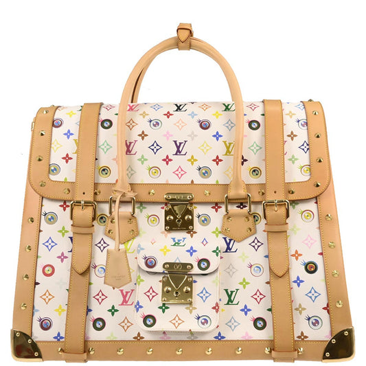 Louis Vuitton 2003 White Eye Love Monogram Sac Gigantic Handbag M92057