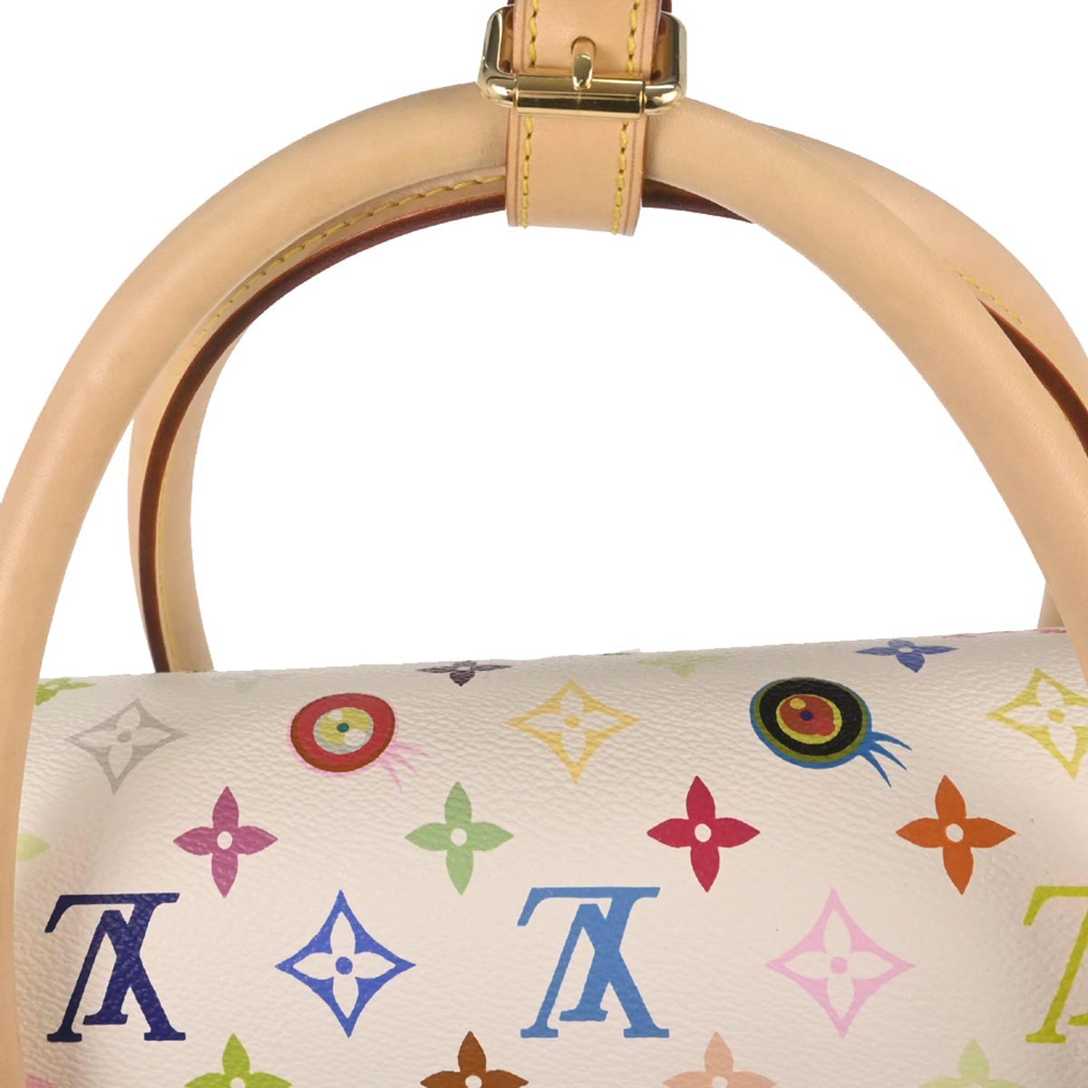 Louis Vuitton 2003 White Eye Love Monogram Sac Gigantic Handbag M92057