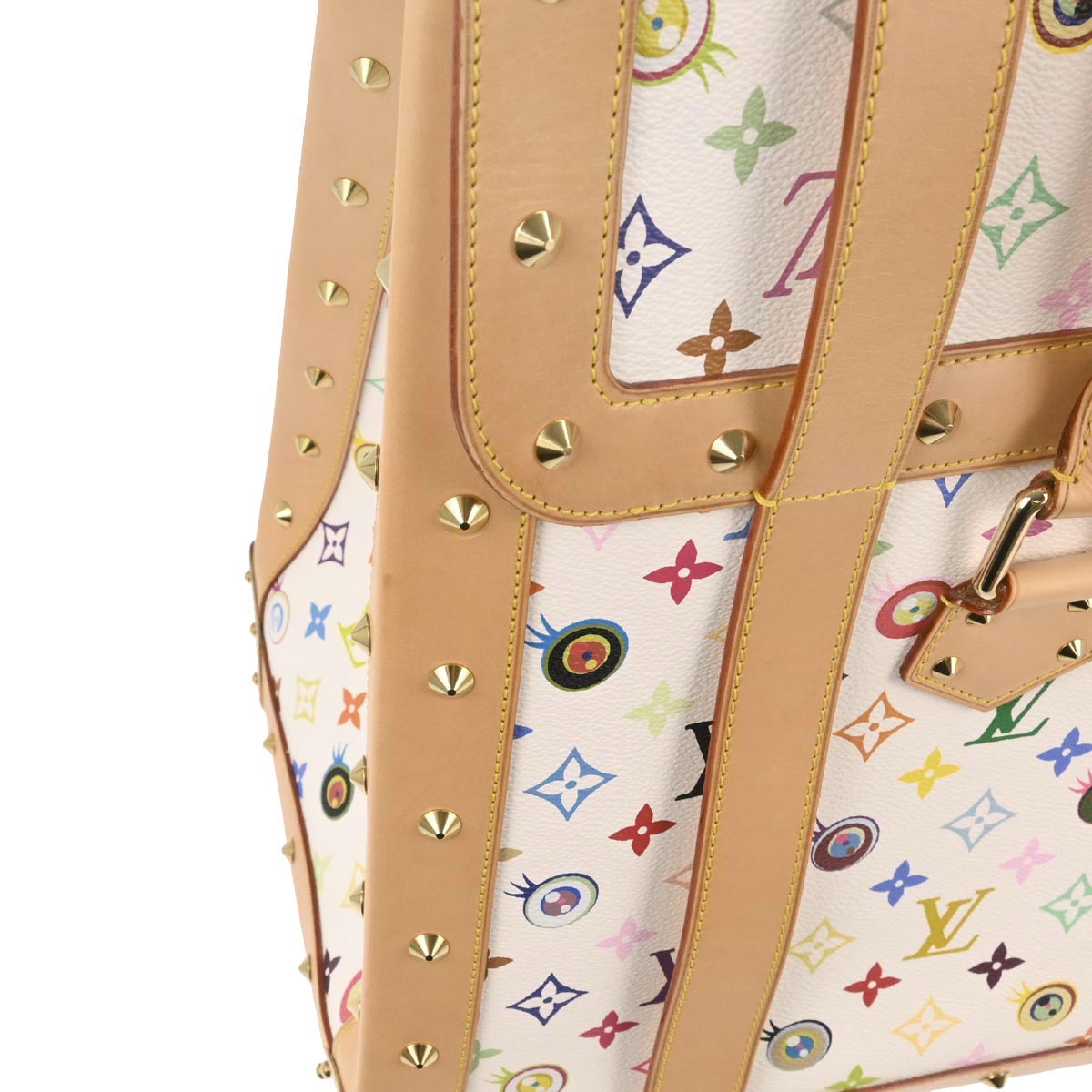 Louis Vuitton 2003 White Eye Love Monogram Sac Gigantic Handbag M92057