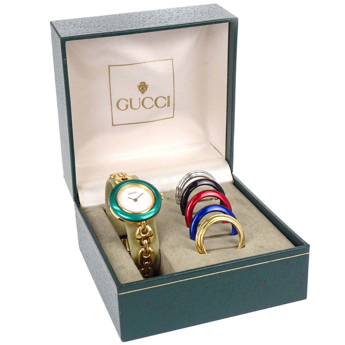 Gucci 11/12.2 Change Bezel Chameleon Quartz Watch