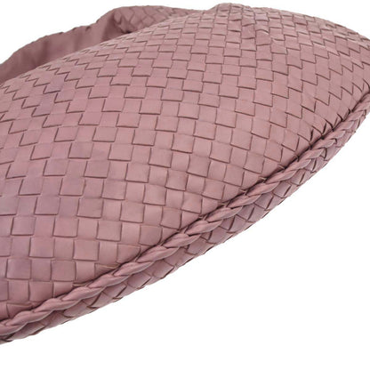 Bottega Veneta Pink Lambskin Intrecciato Hobo Handbag