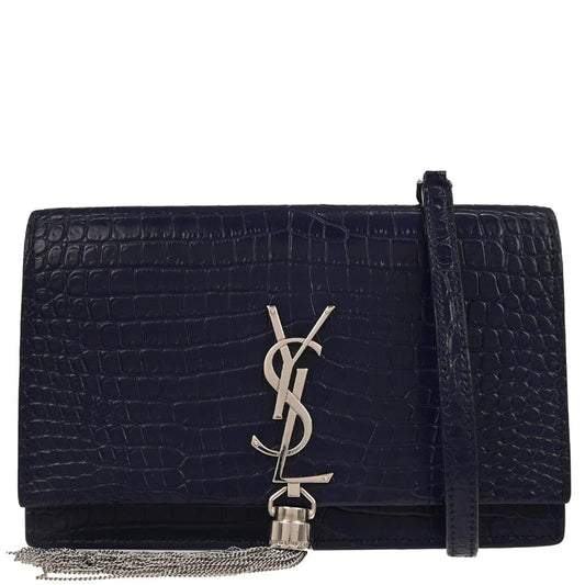Saint Laurent Blue Kate WOC Wallet on Chain Shoulder Bag