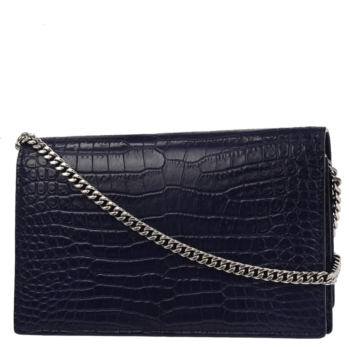 Saint Laurent Blue Kate WOC Wallet on Chain Shoulder Bag
