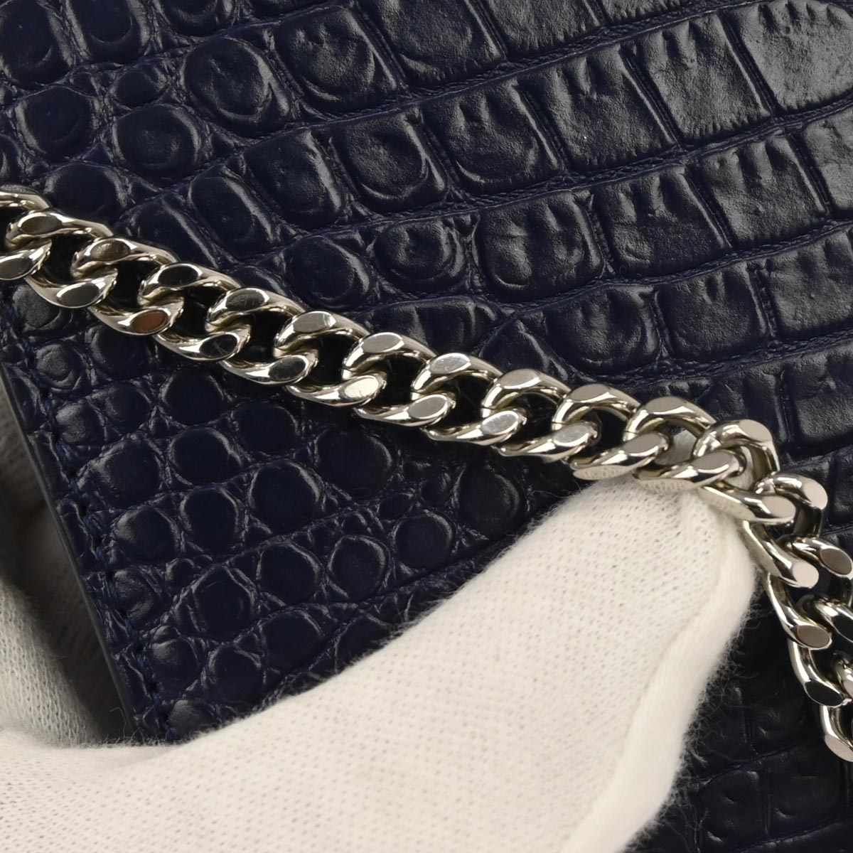 Saint Laurent Blue Kate WOC Wallet on Chain Shoulder Bag