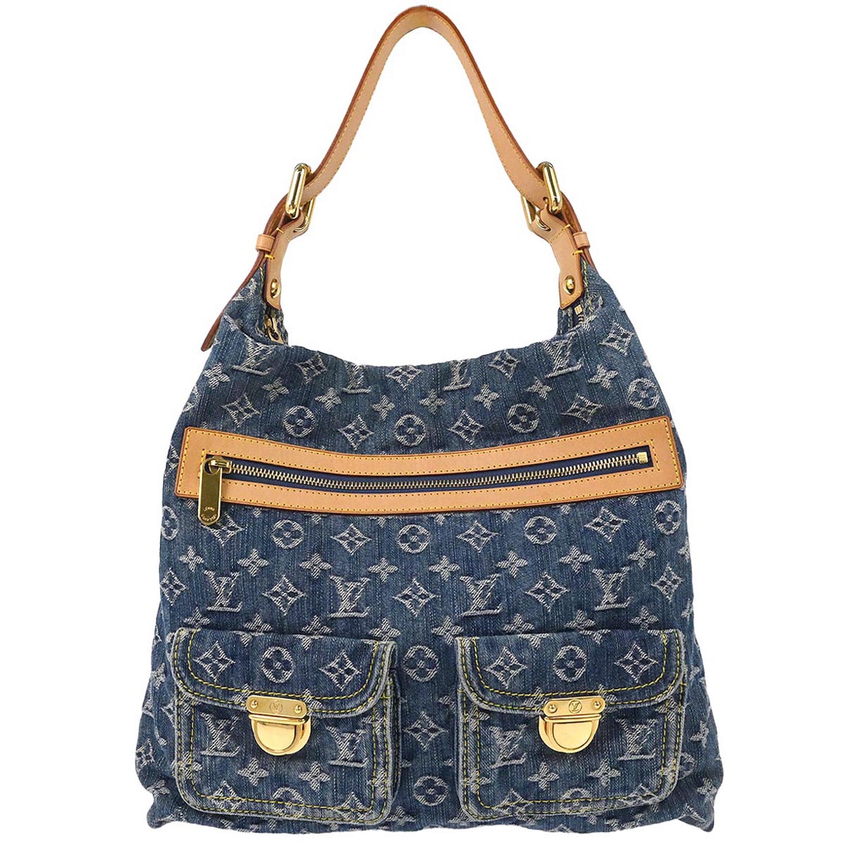 Louis Vuitton Monogram Denim Baggy GM 2way Shoulder Bag M95048