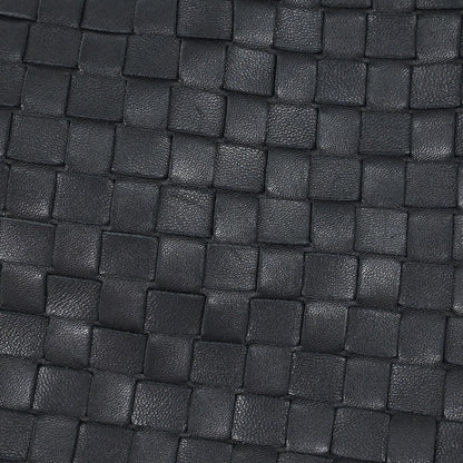 Bottega Veneta Black Lambskin Intrecciato Hobo Handbag