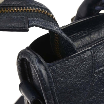 Balenciaga Navy Goatskin City Small 2way Shoulder Handbag