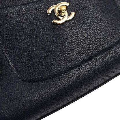 Chanel 2017 Navy Calfskin Neo Executive Mini Tote 2way Shoulder Handbag