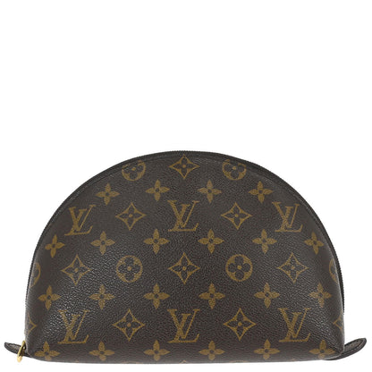 Louis Vuitton Monogram Trousse Demi Ronde Cosmetic Pouch M47520