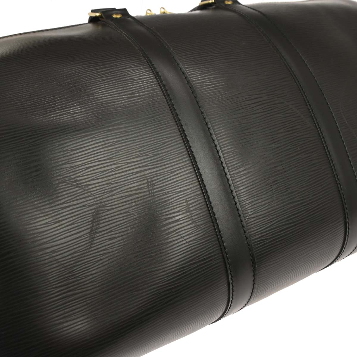 Louis Vuitton Black Epi Keepall 45 Travel Duffle Bag M42972
