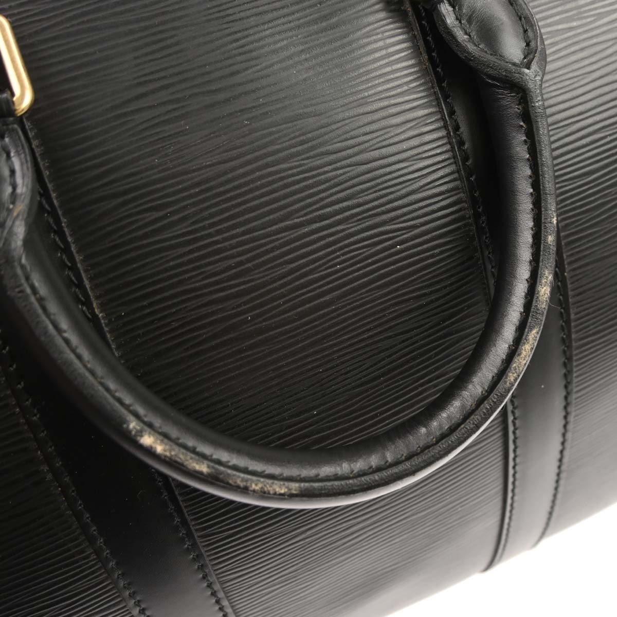 Louis Vuitton Black Epi Keepall 45 Travel Duffle Bag M42972