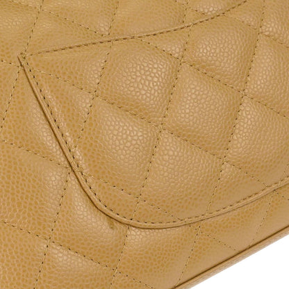 Chanel Beige Caviar Skin Bowling Bag 27