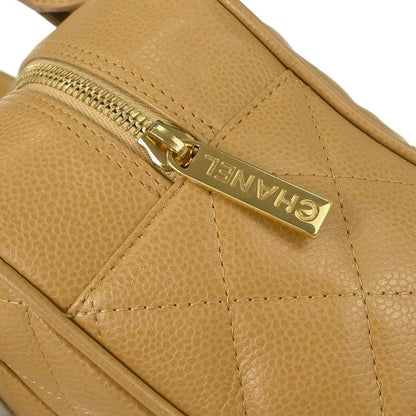 Chanel Beige Caviar Skin Bowling Bag 27