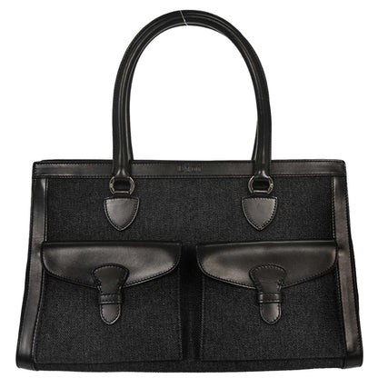 Christian Dior Black Denim Tote Handbag
