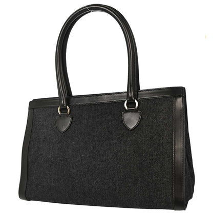 Christian Dior Black Denim Tote Handbag