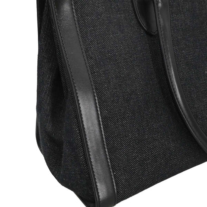 Christian Dior Black Denim Tote Handbag