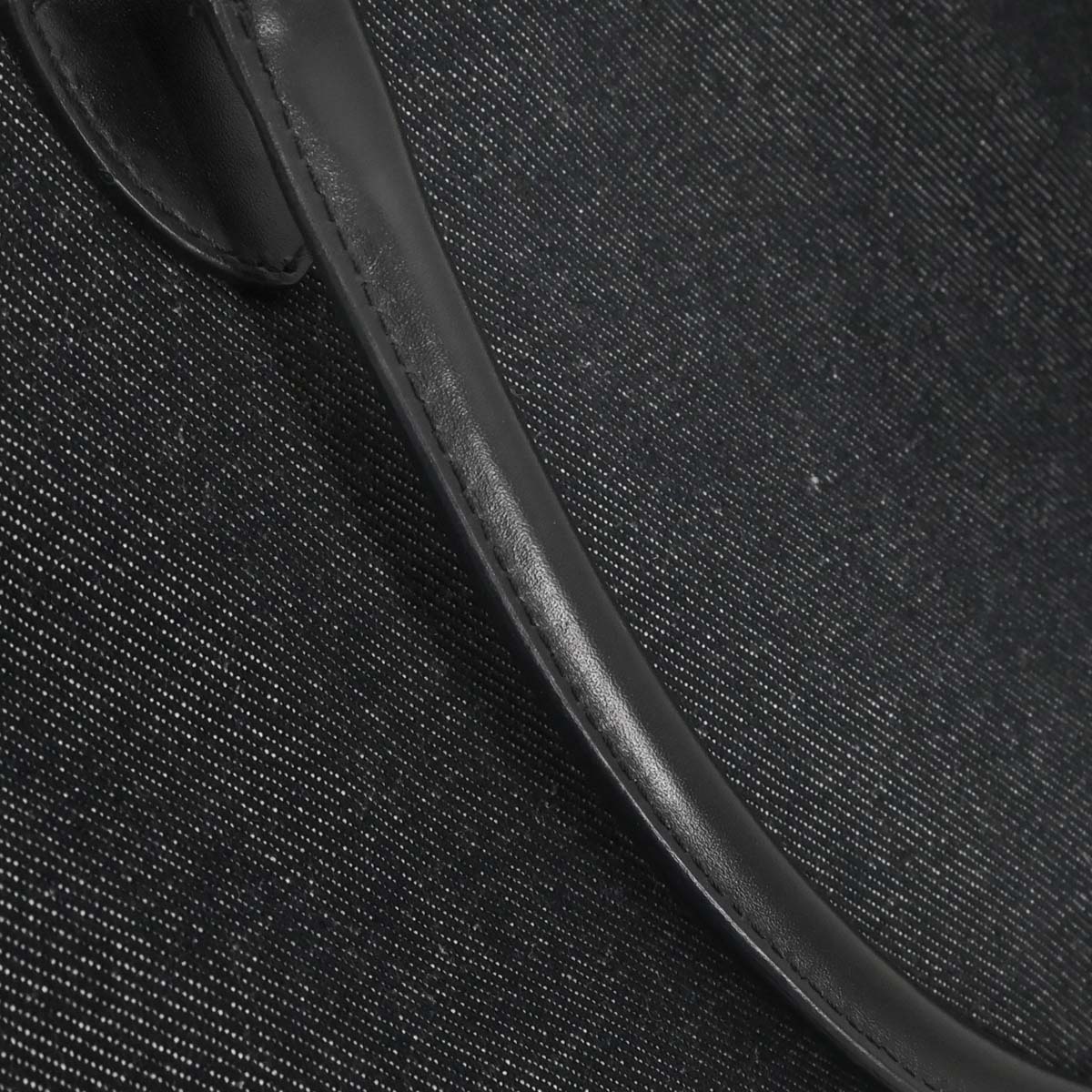 Christian Dior Black Denim Tote Handbag