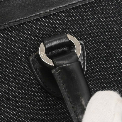 Christian Dior Black Denim Tote Handbag