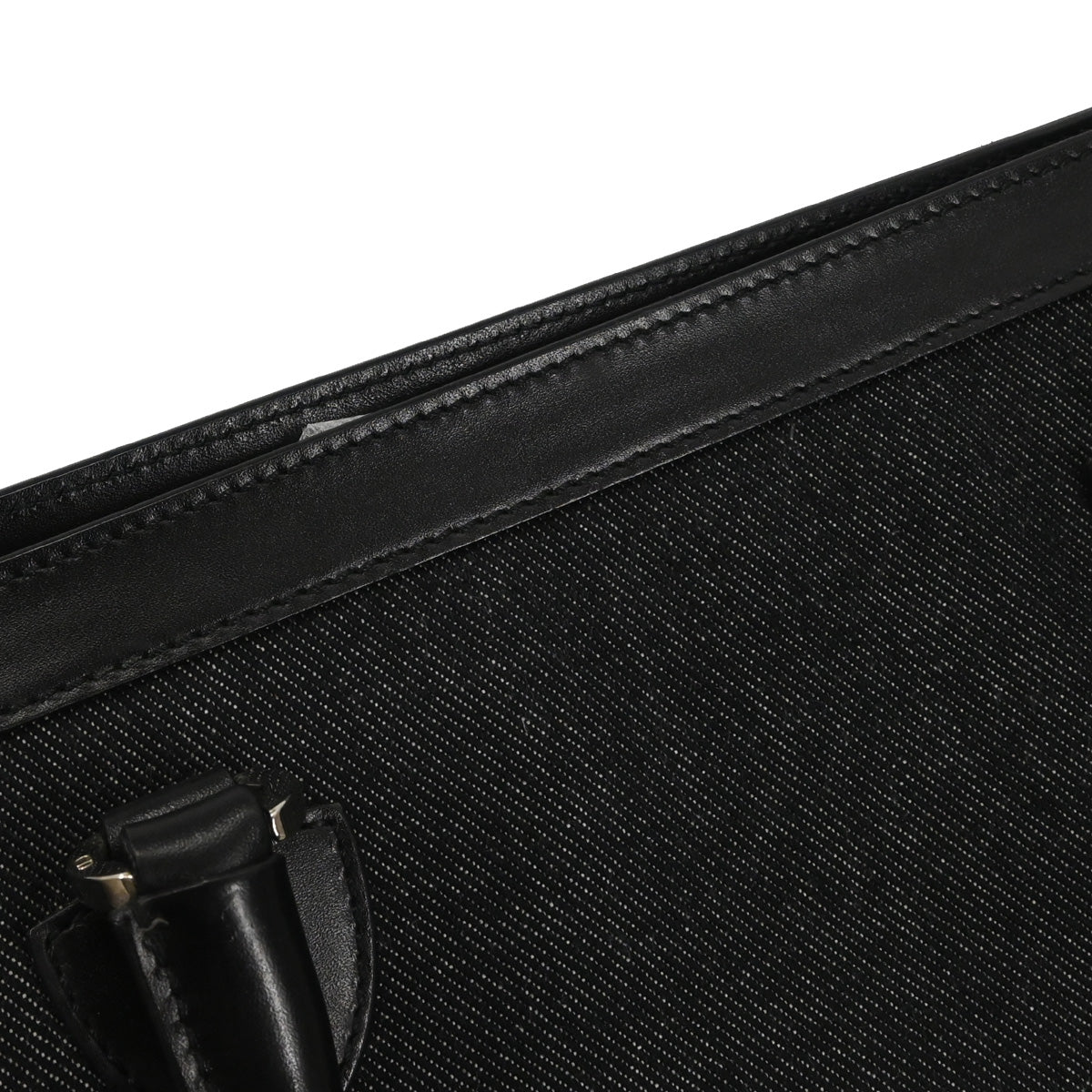 Christian Dior Black Denim Tote Handbag