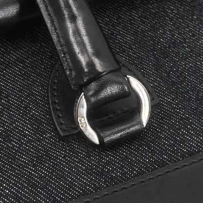 Christian Dior Black Denim Tote Handbag