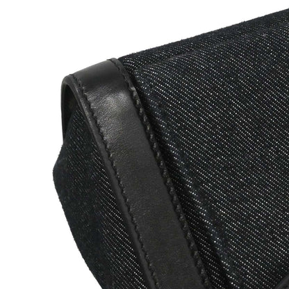 Christian Dior Black Denim Tote Handbag