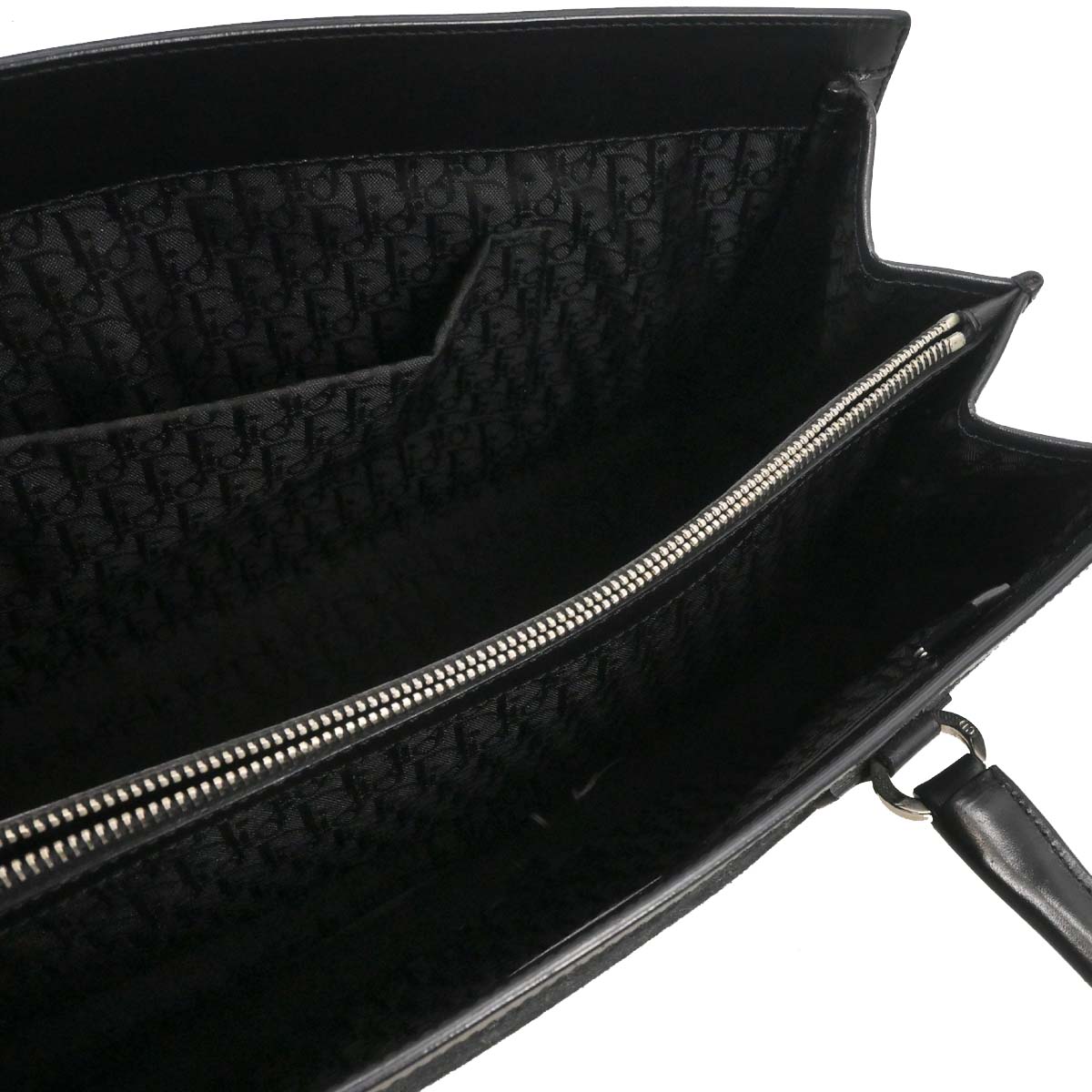 Christian Dior Black Denim Tote Handbag