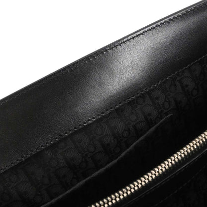 Christian Dior Black Denim Tote Handbag