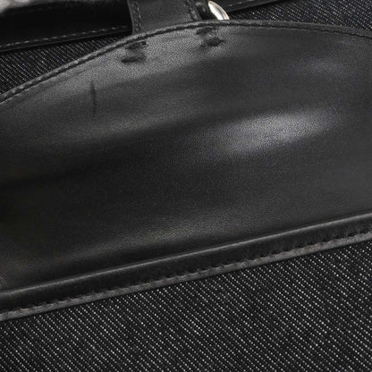 Christian Dior Black Denim Tote Handbag