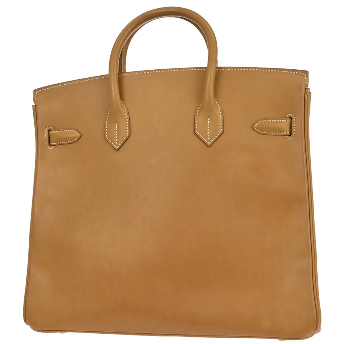 Hermes Natural Vache Haut a Courroies 32 Handbag