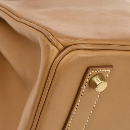 Hermes Natural Vache Haut a Courroies 32 Handbag