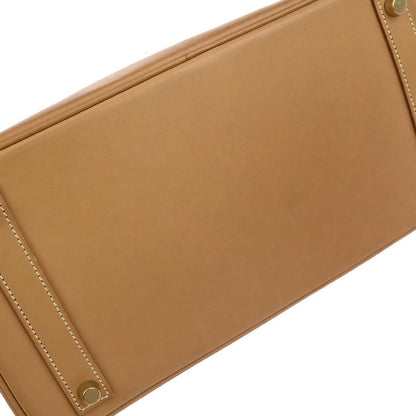 Hermes Natural Vache Haut a Courroies 32 Handbag