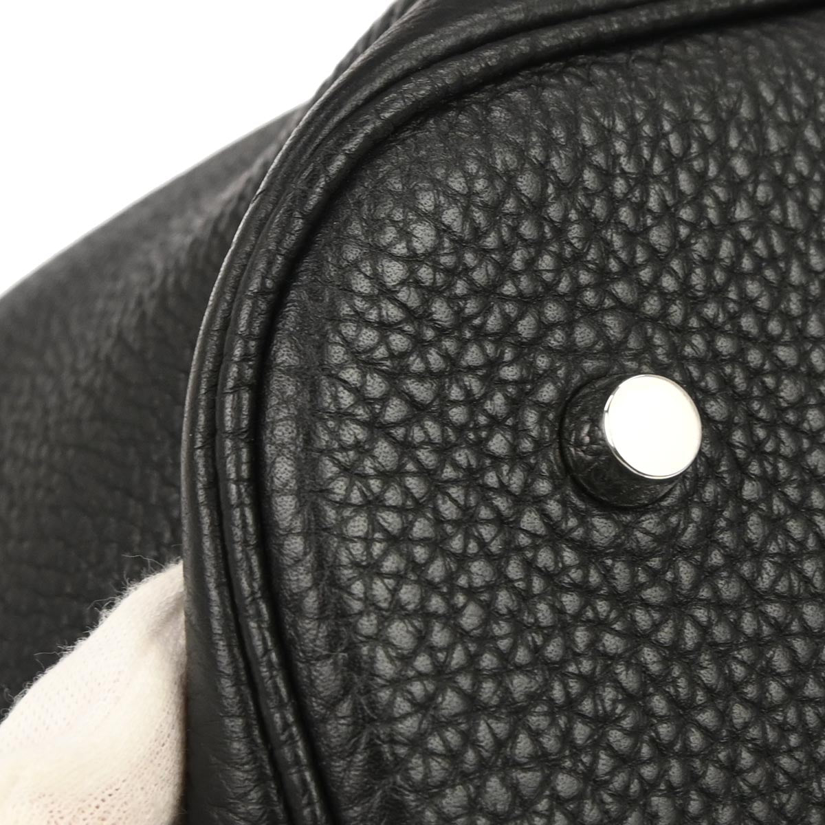 Hermes Black Taurillon Clemence Picotin Lock TGM Handbag