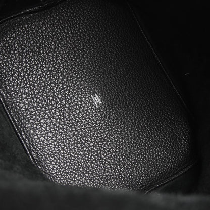 Hermes Black Taurillon Clemence Picotin Lock TGM Handbag