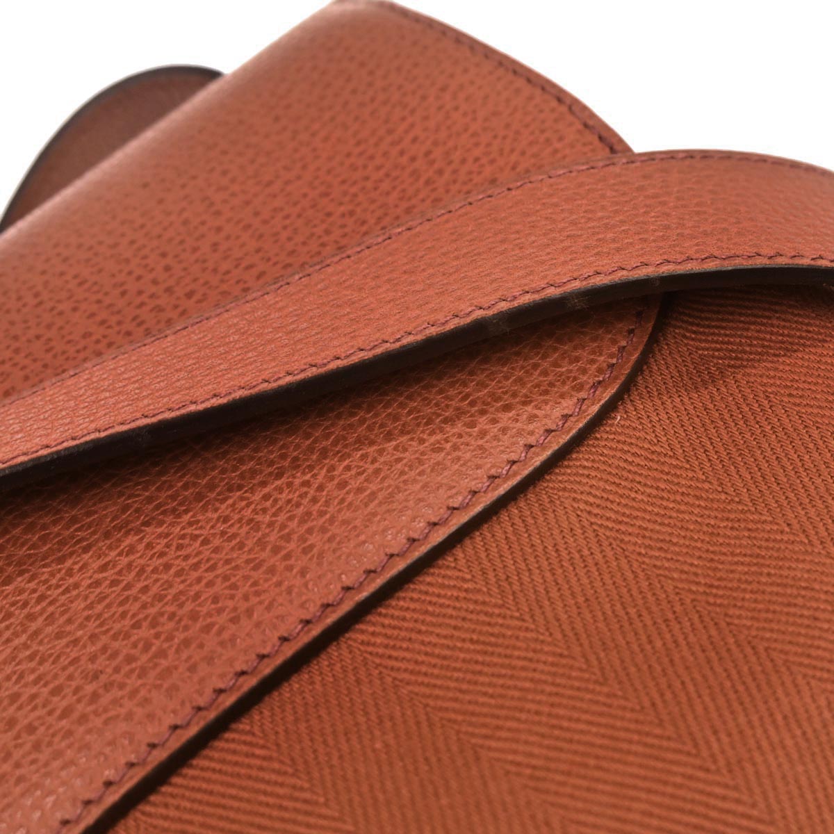 Hermes Orange Toile Vache Liegee Sac Colorado MM Shoulder Bag