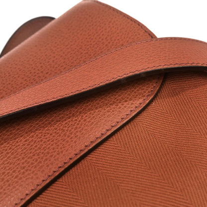 Hermes Orange Toile Vache Liegee Sac Colorado MM Shoulder Bag