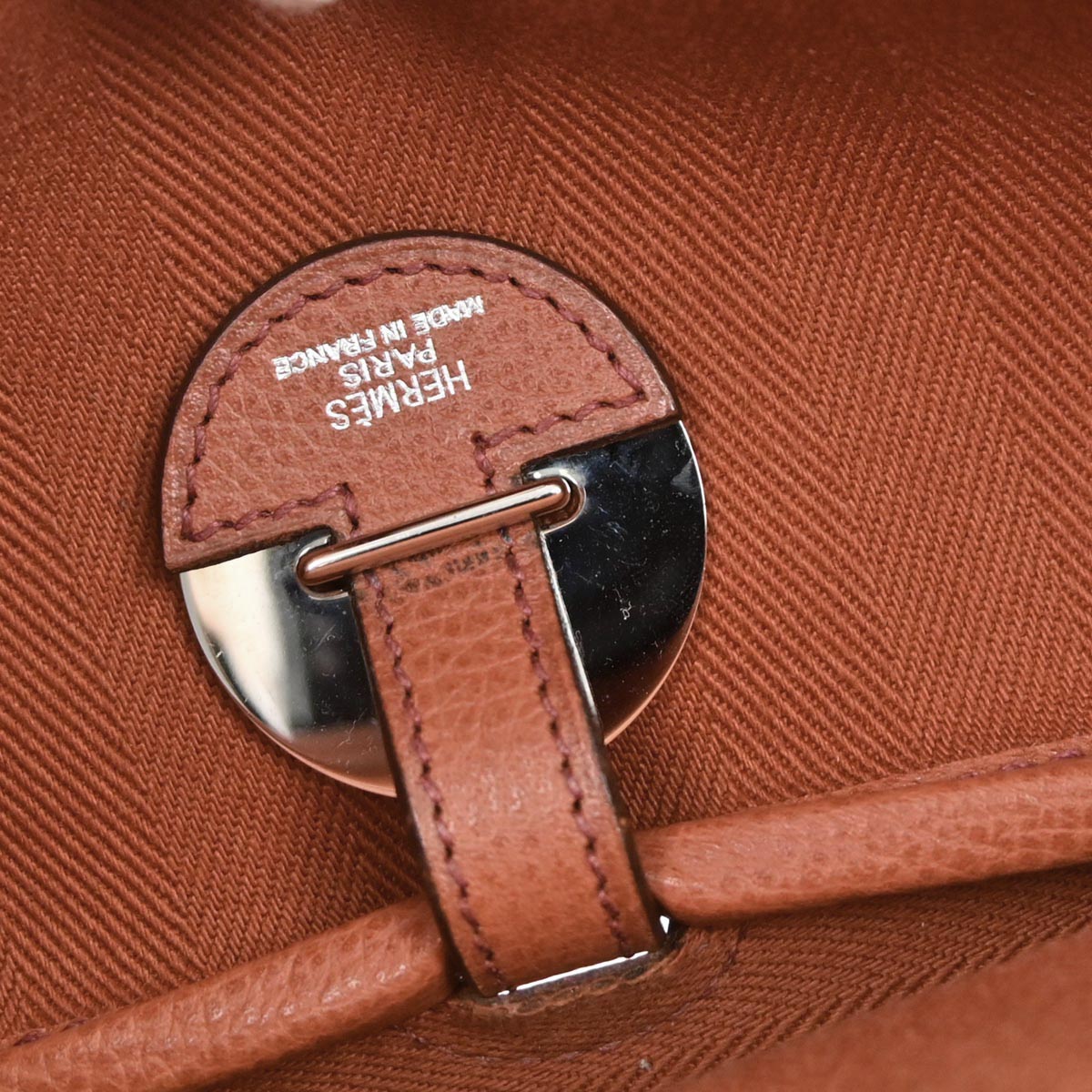 Hermes Orange Toile Vache Liegee Sac Colorado MM Shoulder Bag