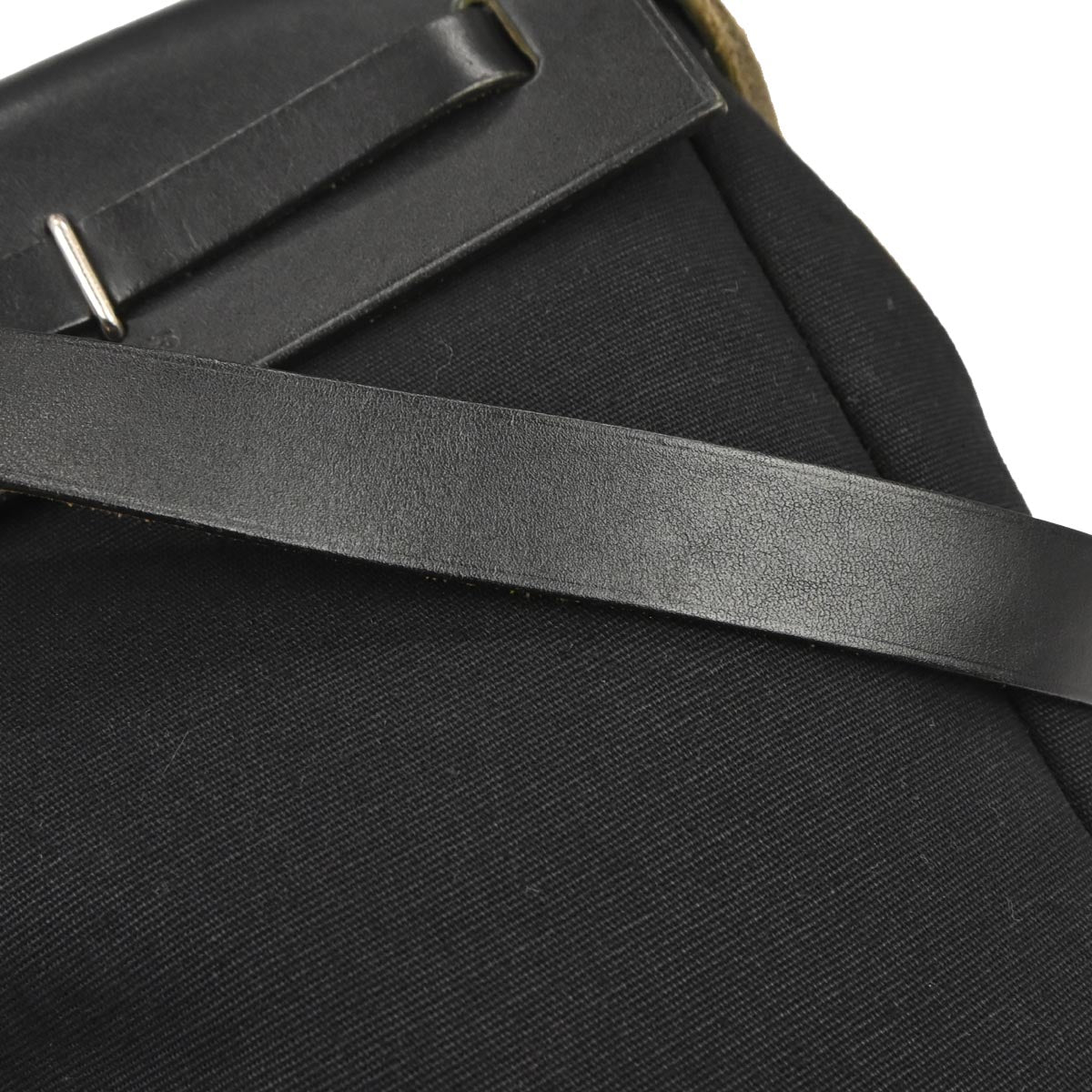 Hermes Black Natural Toile Officier GM Herbag TPM 2 in 1 Shoulder Bag