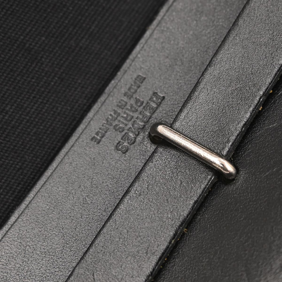 Hermes Black Natural Toile Officier GM Herbag TPM 2 in 1 Shoulder Bag