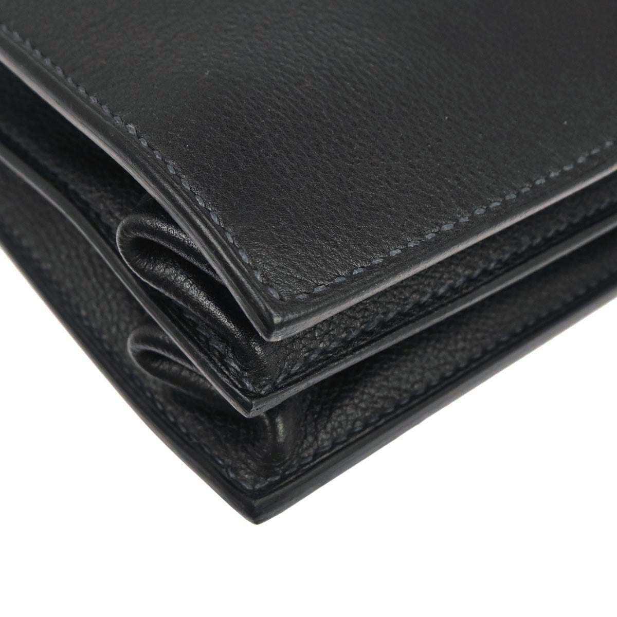 Hermes Dark Navy Evergrain Sac a Depeches 41 Business Bag Handbag