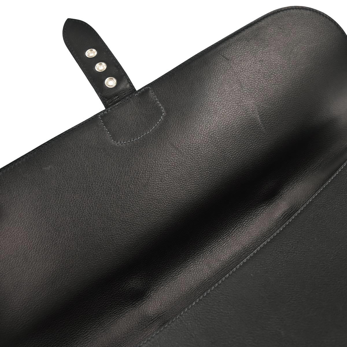 Hermes Dark Navy Evergrain Sac a Depeches 41 Business Bag Handbag