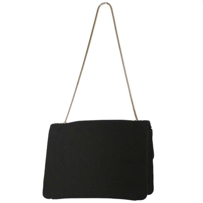 Chanel 2008-2009 Black Satin Mademoiselle Lock Handbag
