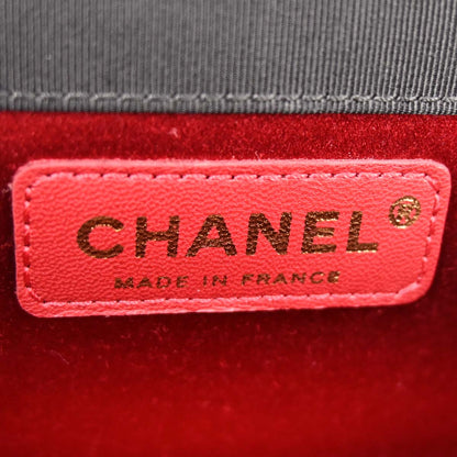 Chanel 2008-2009 Black Satin Mademoiselle Lock Handbag