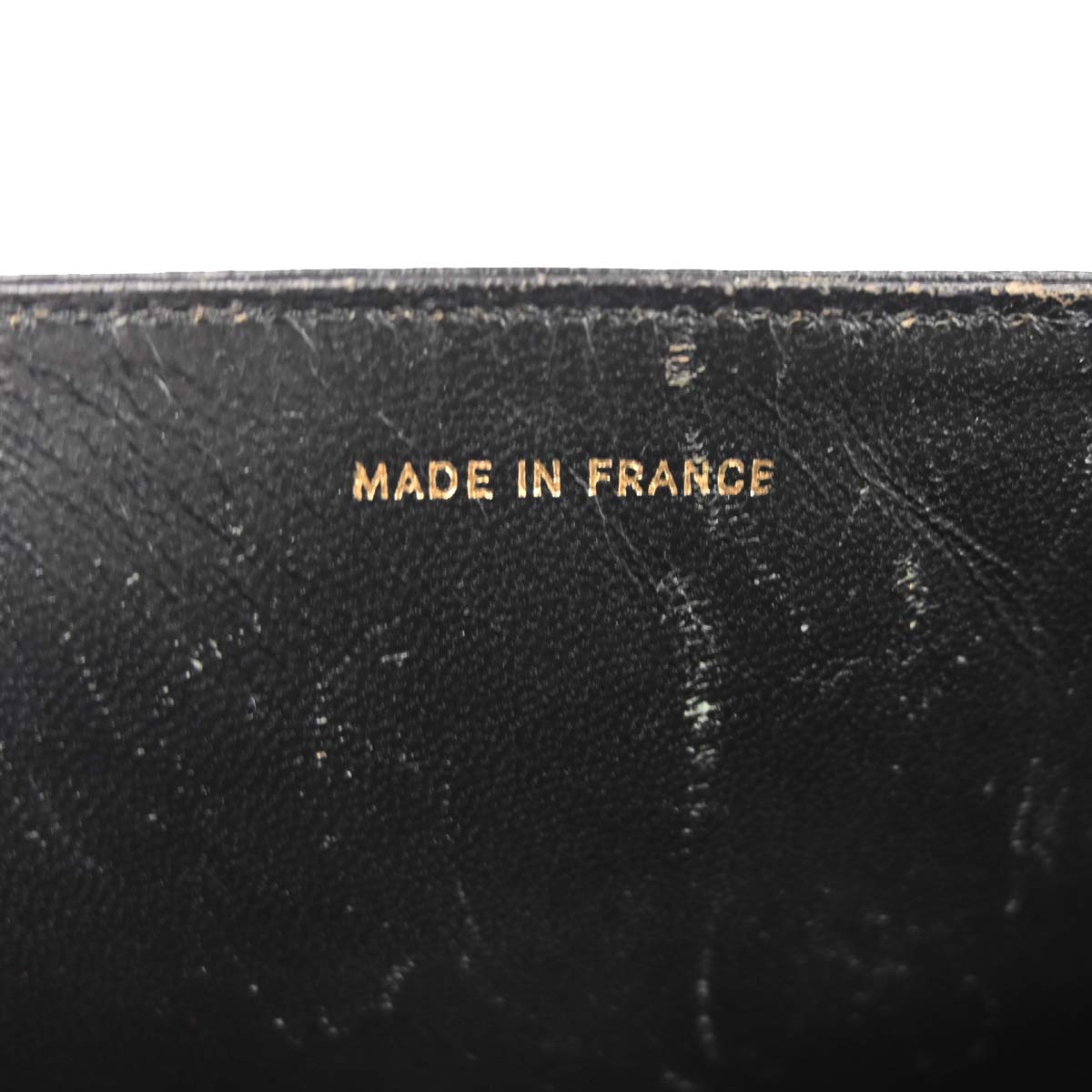 Chanel * 1986-1988 Black Ostrich Pushlock Medium Half Flap Shoulder Bag