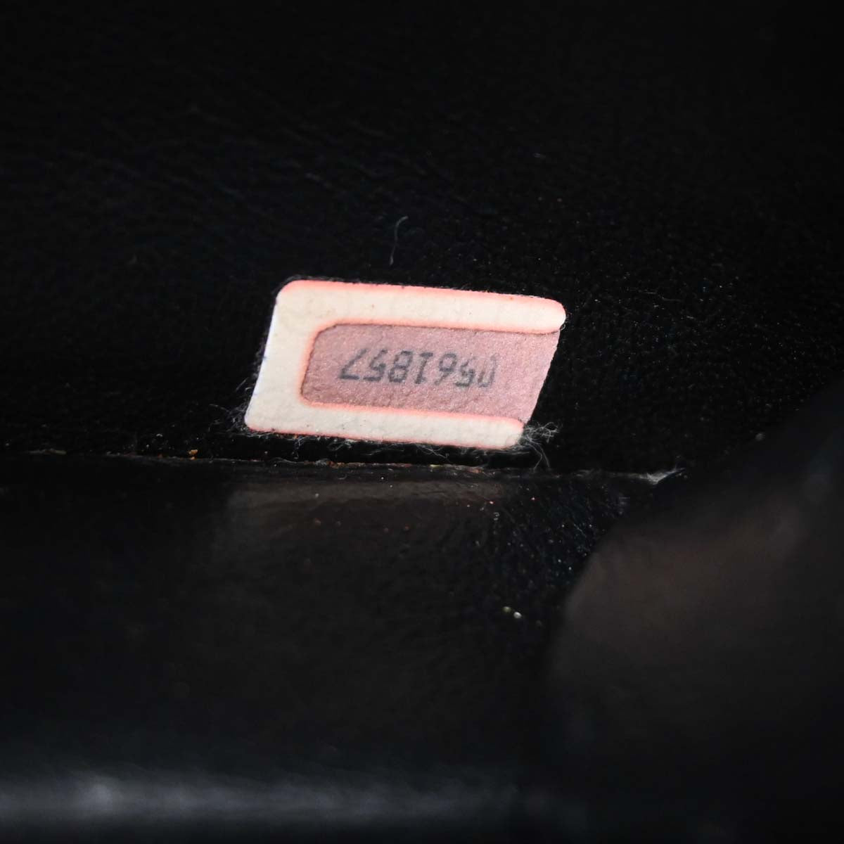 Chanel * 1986-1988 Black Ostrich Pushlock Medium Half Flap Shoulder Bag