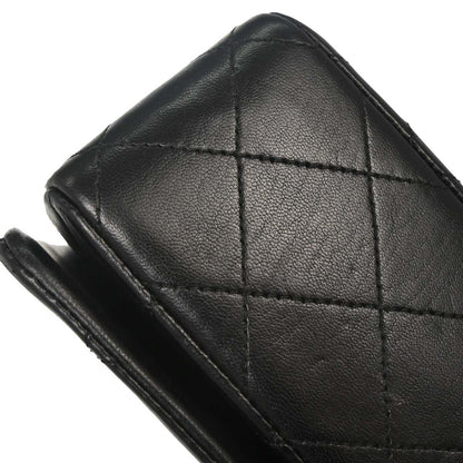 Chanel Black Lambskin Turnlock Mini Full Flap Shoulder Bag